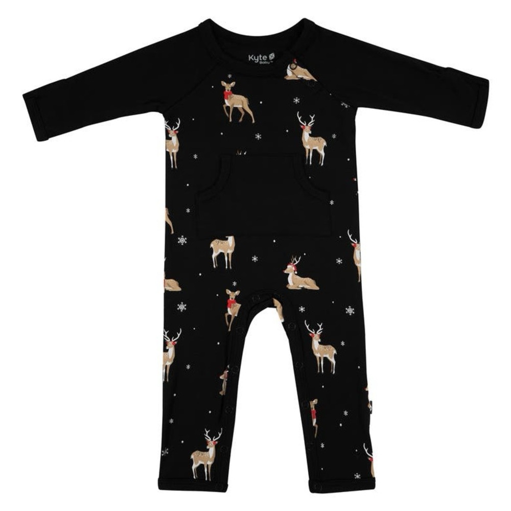 Kyte BABY Midnight Deer Romper, 12-18mo